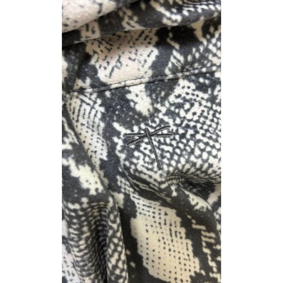 NWT Tyler Boe Snake Print Dress Gray Cowl Neck M - Picture 7 of 8